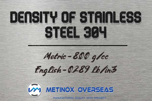 stainless steel 304 density on steel background
